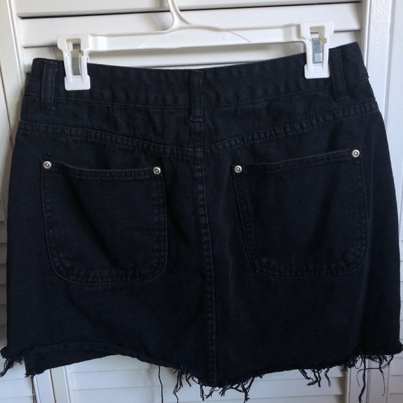Black Denim Skirt - Picture 4 of 5